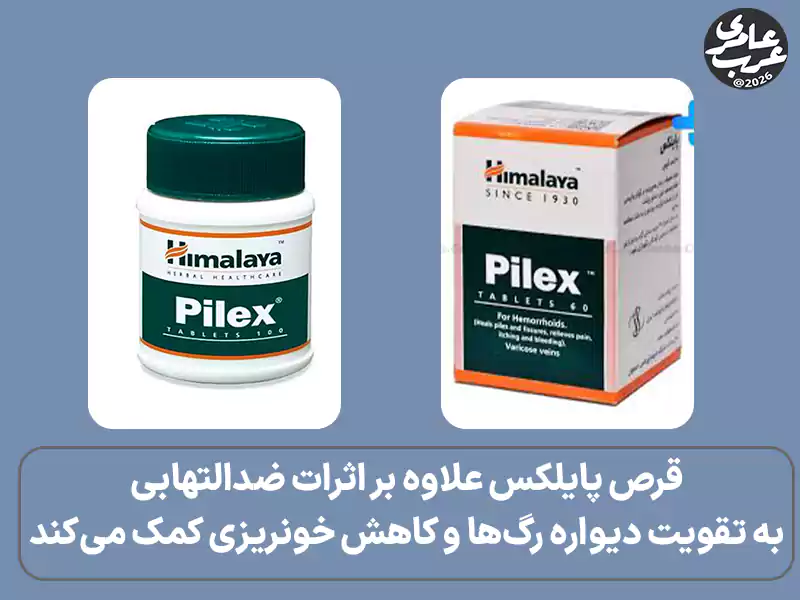 قرص پایلکس علاوه بر اثرات ضدالتهابی، به تقویت دیواره رگها و کاهش خونریزی کمک میکند،